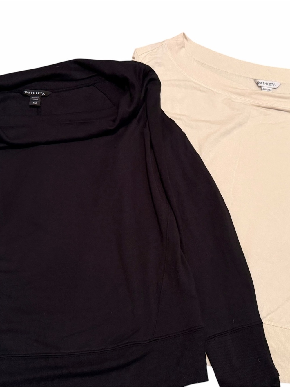 Athleta Women’s Long Sleeve Tops- Black and white